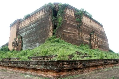 Old brick stupa Stock Photos