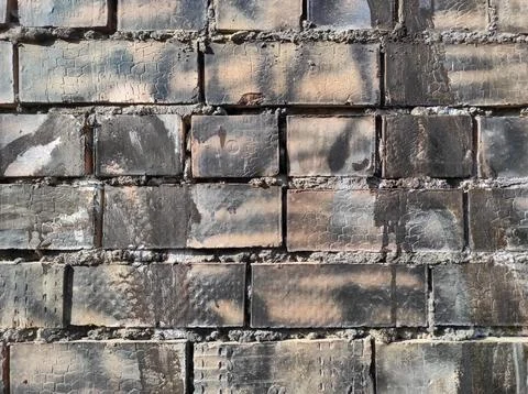 Old brick texture. blanks for design. Cracked brick Foto stock