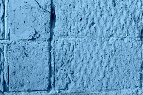 Old brick texture close up. Abstract architectural background blue color Stockfoto's