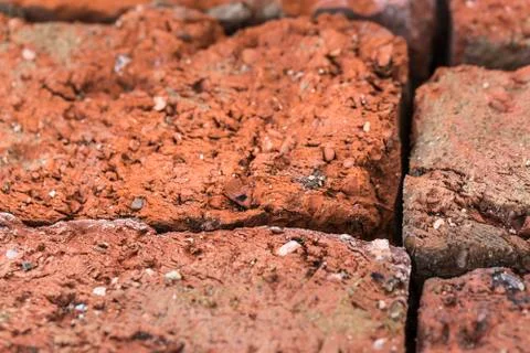 Old brick , texture macro Stock Photos