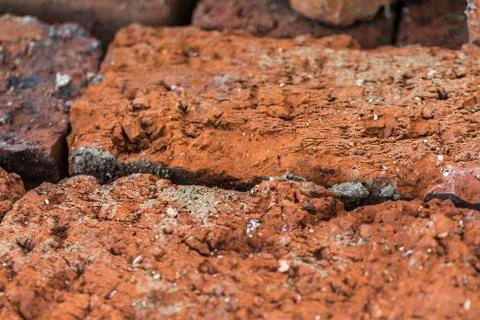 Old brick , texture macro Stock Photos