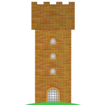 Old Brick Tower Stock-Illustration