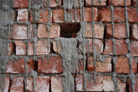Old brick wall backdrop. Stock Photos
