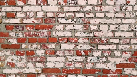 Old brick wall. Background Video stock 71116019