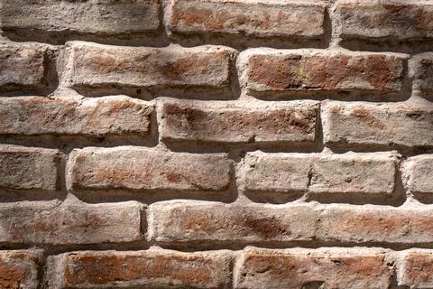 Old brick wall in a background image Stock Photos