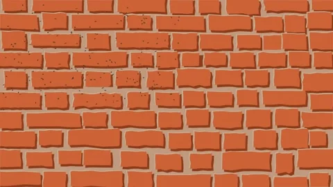 Old brick wall background. Moving bricks web template Stock Footage 140575797
