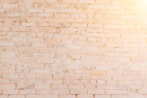 Old brick wall for background. Orange brick wall, under construction Stockfoto's