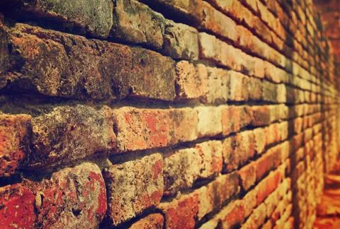 Old brick wall background 写真素材