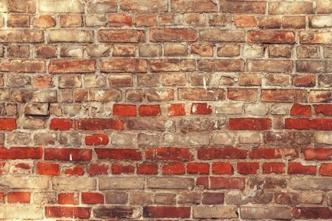 Old brick wall background. Stock Photos