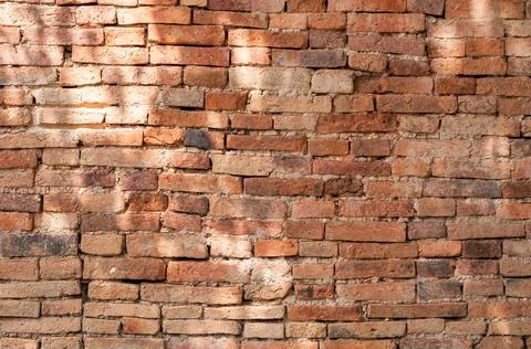 Old brick wall background texture,background material of industry building co Fotos de archivo