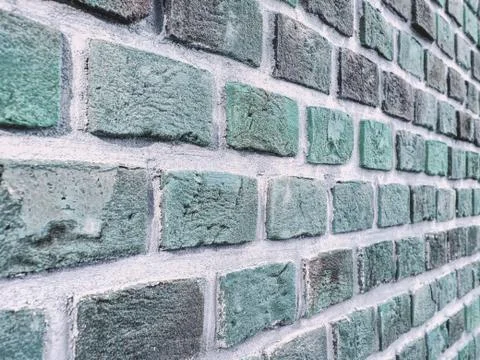 Old brick wall with a blur at an angle Fotos de archivo