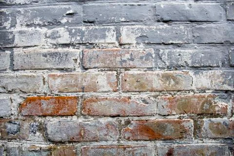 Old brick wall, bric pattern, building background Stock Photos