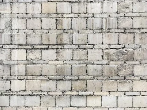 The old brick wall, brick gray texture Foto stock