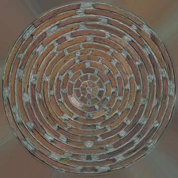 An old brick wall. Brickwork. Background of brown stones. The texture of the  Stock Illustration