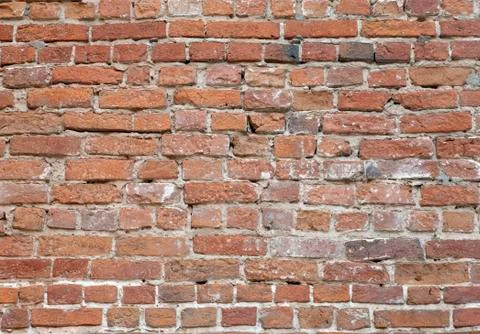 Old brick wall. Brickwork from an old brick in a rustic style. The structure  Foto stock