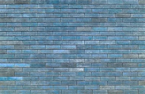 Old brick wall. Brickwork from an old blue brick in a rustic style. The Stock Photos