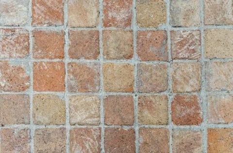 Old brick wall. Brickwork from an old brick in a rustic style. The structure and Stock Photos