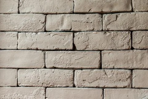 Old brick wall close up for background. Stock Photos