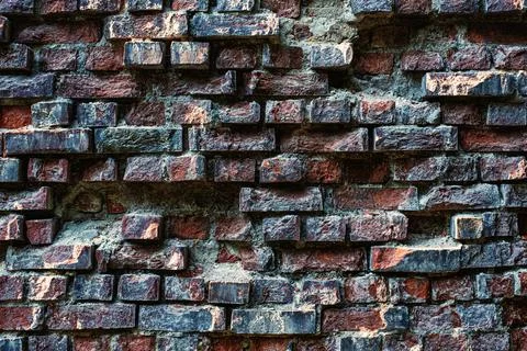 An old brick wall close up Stock Photos
