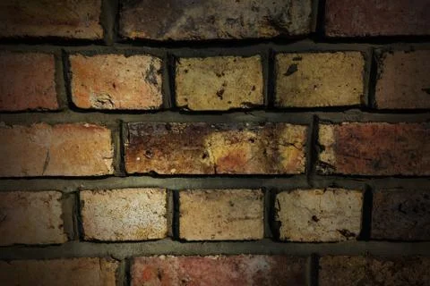 Old brick wall with concrete texture Stock Photos