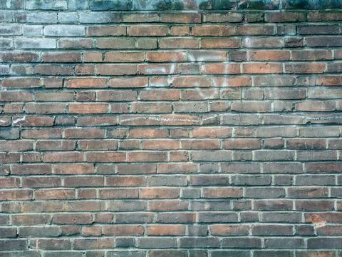 Old brick wall with copy space Foto stock