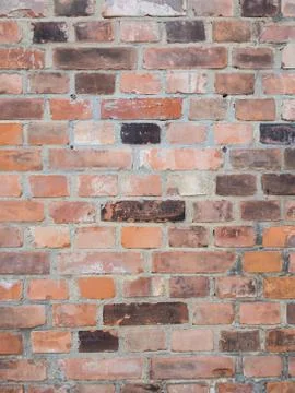 Old Brick Wall In Different Colors 스톡 사진