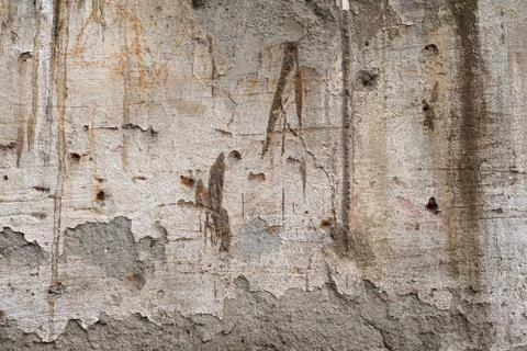 Old brick wall with fallen plaster Foto stock