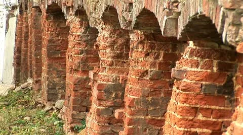 Old brick wall Stock Footage 8847393
