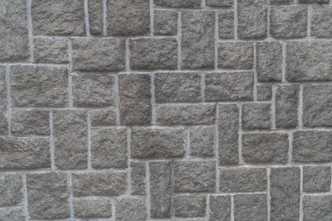 Old brick wall gray gray background. Foto stock