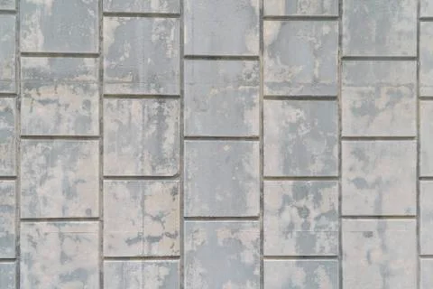 Old brick wall gray gray background. Stock Photos