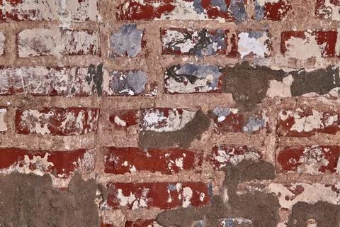 Old brick wall. Grunge background. Basic background for design 스톡 사진