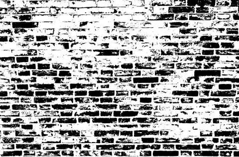 Old brick wall grunge texture overlay Stockillustratie