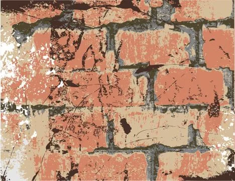Old brick wall Stock Illustration