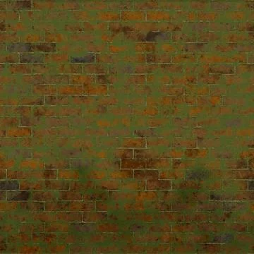 Old Brick Wall with Moss seamless texture Stock-Illustration