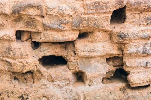 Old brick wall, old texture Stock Photos