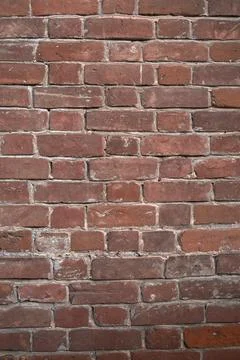Old brick wall, old texture of stone blocks closeup Stock Photos