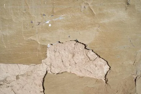 Old brick wall, old texture of stone blocks closeup Foto stock