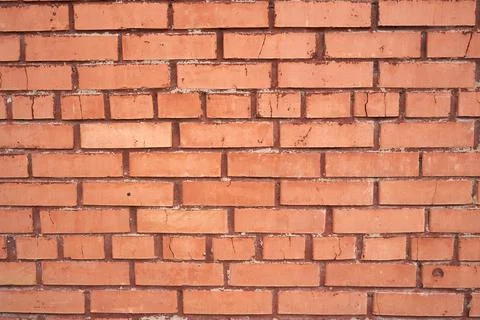 Old brick wall, old texture of stone blocks closeup Stock Photos