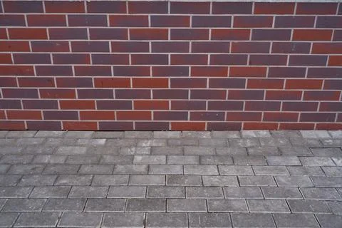 Old brick wall, old texture of stone blocks closeup Stock Photos