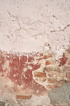 Old brick wall, old texture of stone blocks closeup Stock Photos
