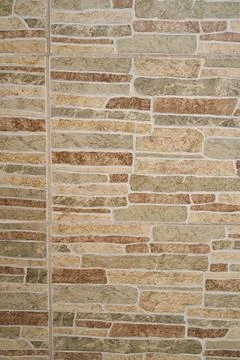 Old brick wall, old texture of stone blocks closeup Stock Photos