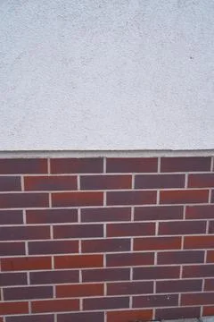 Old brick wall, old texture of stone blocks closeup Stock Photos