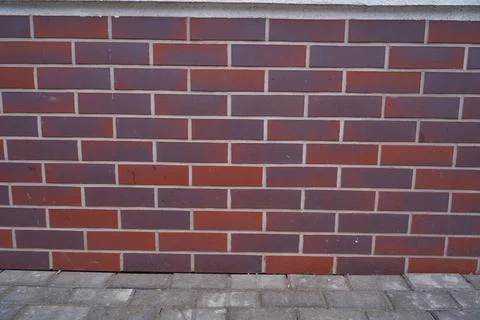 Old brick wall, old texture of stone blocks closeup Stock Photos