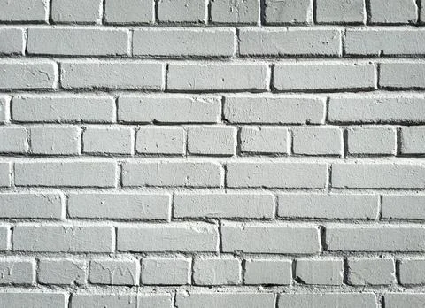 Old brick wall painted with gray paint. Brick wall texture background. Stonew 写真素材
