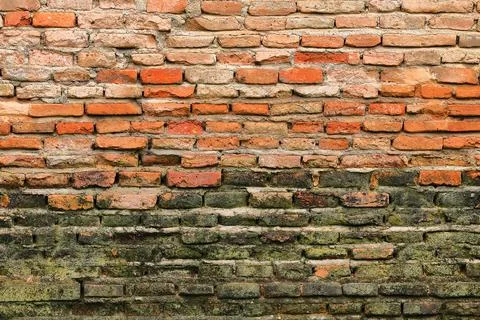 Old brick wall for pattern and background Stock Photos