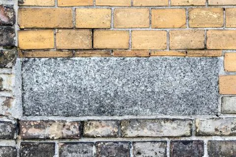 Old brick wall pattern closeup Foto stock