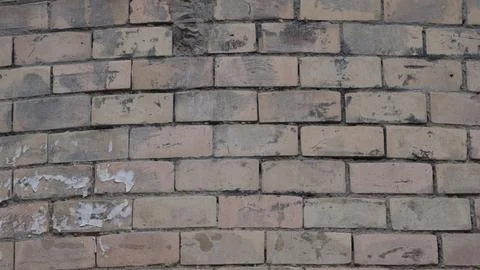 Old brick wall in rectangular shape Stock Photos