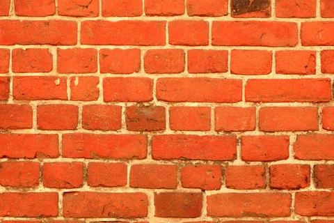 An old brick wall, red brick. Foto stock