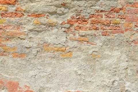 Old brick wall with red brick background Stock Photos