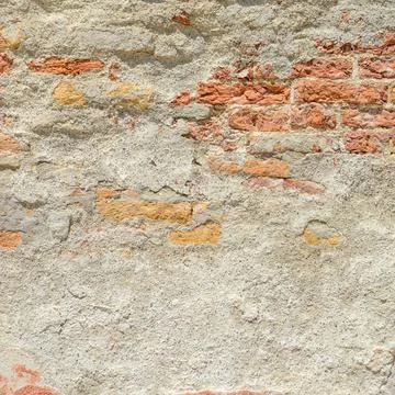 Old brick wall with red brick background Stock Photos